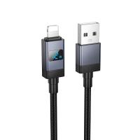 Кабель USB HOCO X118 Generous USB - Lightning, 2.4А, 1 м, черный