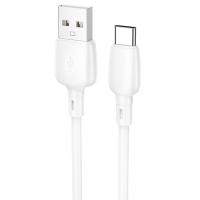 Кабель USB BOROFONE BX93 Super power USB - Type-C, 3A, 27W, 1 м, белый