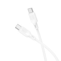 Кабель USB-C BOROFONE BX113 Lenny Type-C - Type-C, 3A, 60W, 1 м, белый