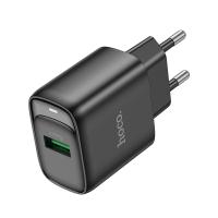 Сетевое зарядное устройство HOCO C140A Smart 1xUSB, 18W, черный