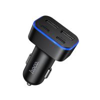 Автомобильное зарядное устройство HOCO Z63 Barry, 2xUSB + 2xUSB-C, 3.1A, черный