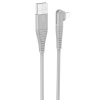 Кабель USB BOROFONE BX105 Corriente USB - Lightning, 2.4А, 1 м, серый