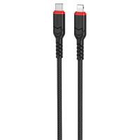 Кабель USB-C HOCO X59 Victory Type-C - Lightning, 20W, 2 м, черный