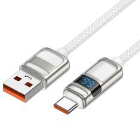 Кабель USB HOCO U137 Line USB - Type-C, 5A, 66W, 1.2 м, белый