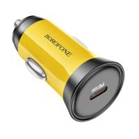 Автомобильное зарядное устройство BOROFONE BZ26 Searcher, 1xUSB-C, 30W, желтый