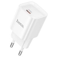 Сетевое зарядное устройство HOCO C146A Charm 1xUSB-C, 20W, белый