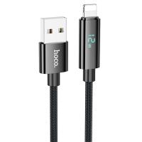 Кабель USB HOCO U125 Benefit USB - Lightning, 2.4А, 1.2 м, черный