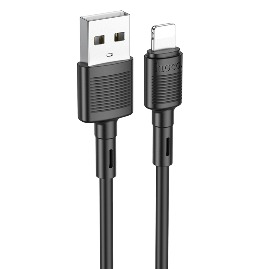 Кабель USB HOCO X83 Victory USB - Lightning, 2.4А, 1 м, черный оптом