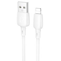 Кабель USB BOROFONE BX93 Super power USB - Lightning, 2.4А, 1 м, белый