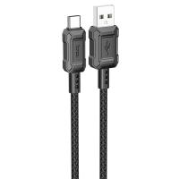 Кабель USB HOCO X94 Leader USB - Type-C, 3A, 1 м, черный