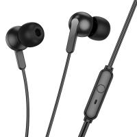 Проводные наушники HOCO M124 Wide, Jack 3.5mm, 1.2 м, черный