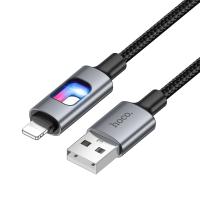 Кабель USB HOCO U144 Charging USB - Lightning, 2.4А, 1.2 м, черный