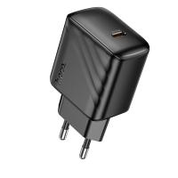Сетевое зарядное устройство HOCO CS24A Puerto 1xUSB-C, 25W, черный