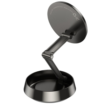 Автомобильный держатель HOCO H83 Metal, магнитный, на приборную панель, серый металлик