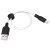 Кабель USB HOCO X21 Plus Silicone USB - MicroUSB, 2.4А, 25 см, белый+черный
