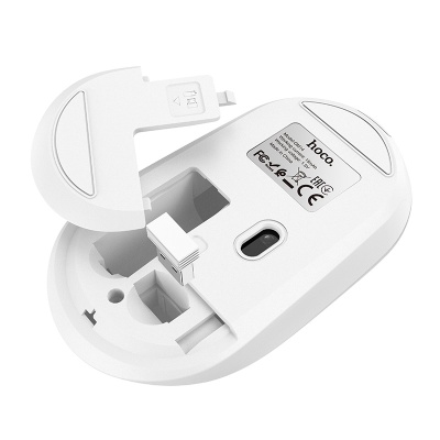 Мышь беспроводная HOCO GM14 Platinum, Bluetooth, белый