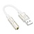Переходник/Адаптер BOROFONE BV23 Dignity USB2.0 (m) - Jack 3,5 (f), 15 см, белый оптом Переходник/Адаптер BOROFONE BV23 Dignity USB2.0 (m) - Jack 3,5 (f), 15 см, белый