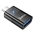 Переходник/Адаптер HOCO UA36B Type-C (m) - USB (f), черный