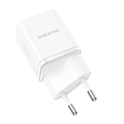 Сетевое зарядное устройство BOROFONE BN6 Field 1xUSB-C, 20W, белый