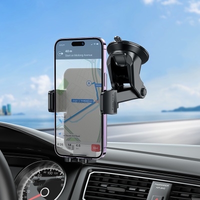 Автомобильный держатель HOCO H37 Cheetah, зажимной, на приборную панель, черный