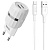 Сетевое зарядное устройство HOCO C41A Wisdom 2xUSB с Кабелем USB - Micro, 2.4A, 10.8W, белый