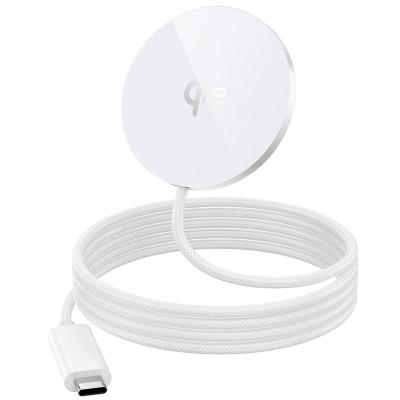 Беспроводное зарядное устройство HOCO CW63 Fast с Кабелем Type-C, 5W/7.5W/10W/15W, белый