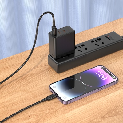 Кабель USB BOROFONE BX111 Feliz USB - Lightning, 2.4А, 1 м, черный