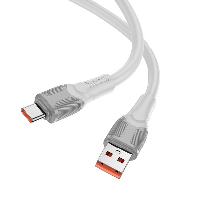 Кабель USB HOCO X106 Big bull USB - Type-C, 5A, 3 м, серый
