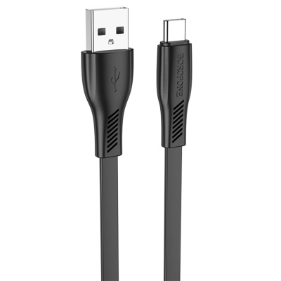 Кабель USB BOROFONE BX85 Auspicious USB - Type-C, 3A, 1 м, черный