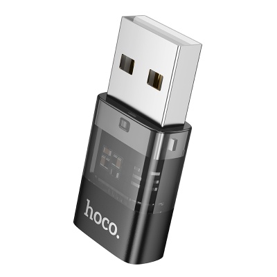 Переходник/Адаптер HOCO UA36C USB (m) - Type-C (f), черный