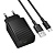 Сетевое зарядное устройство BOROFONE BAS72A Source 1xUSB с Кабелем USB - Type-C, 18W, черный
