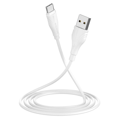 Кабель USB BOROFONE BX18 Optimal USB - Type-C, 1.6А, 2 м, белый