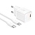 Сетевое зарядное устройство HOCO N64 Ingenious 1xUSB-C с Кабелем Type-C - Type-C, 20W, белый
