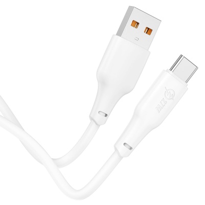 Кабель USB HOCO X93 Force USB - Type-C, 6A, 100W, 1 м, белый