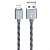 Кабель USB BOROFONE BX24 Ring USB - Lightning, 2.4А, 1 м, серый металлик