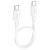 Кабель USB-C HOCO X96 Hyper Type-C - Type-C, 3A, 60W, 25 см, белый