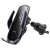 Автомобильный держатель HOCO CA202 Plus Enlightener, зажимной с беспроводной зарядкой, 15W, на воздуховод, черный