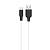 Кабель USB HOCO X21 Plus Silicone USB - MicroUSB, 2.4А, 1 м, белый+черный