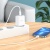 Сетевое зарядное устройство HOCO C105A Stage 1xUSB + 1xUSB-C с Кабелем Type-C - Lightning, 3A, 20W, белый