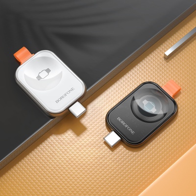 Зарядное устройство BOROFONE BQ25A для Apple Watch 1xUSB-C, 2.5W, серебристый