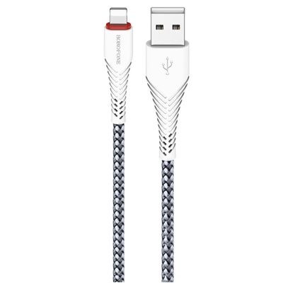 Кабель USB BOROFONE BX25 Powerful USB - Lightning, 2.4А, 1 м, белый