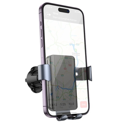 Автомобильный держатель HOCO H70 Gamble , зажимной, на воздуховод, черный