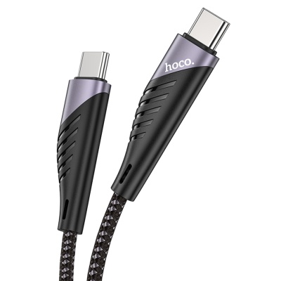 Кабель USB-C HOCO U95 Freeway Type-C - Type-C, 60W, 1.5 м, черный