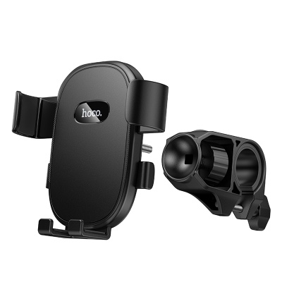 Держатель телефона для мотоцикла/велосипеда HOCO H85 Knight, зажимной, на руль, черный