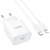 Сетевое зарядное устройство HOCO C76A Pro Majestic 1xUSB-C с Кабелем Type-C - Lightning, 30W, белый