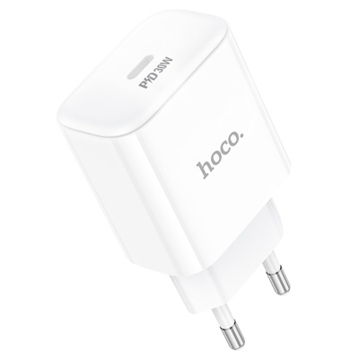 Сетевое зарядное устройство HOCO C76A Pro Majestic 1xUSB-C, 30W, белый