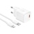 Сетевое зарядное устройство HOCO N64 Ingenious 1xUSB-C с Кабелем Type-C - Lightning, 20W, белый
