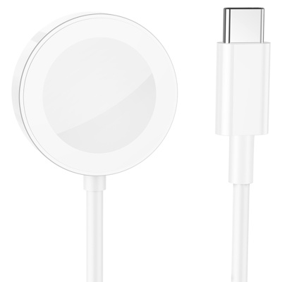 Зарядное устройство BOROFONE BQ13C для Apple Watch с Кабелем Type-C, 1A, 5W/7.5W/10W, белый