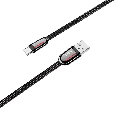 Кабель USB HOCO U74 Grand USB - Type-C, 3A, 1.2 м, черный