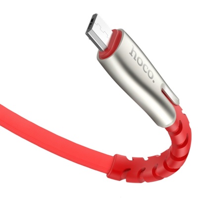 Кабель USB HOCO U58 Core USB - MicroUSB, 2.4А, 1.2 м, красный